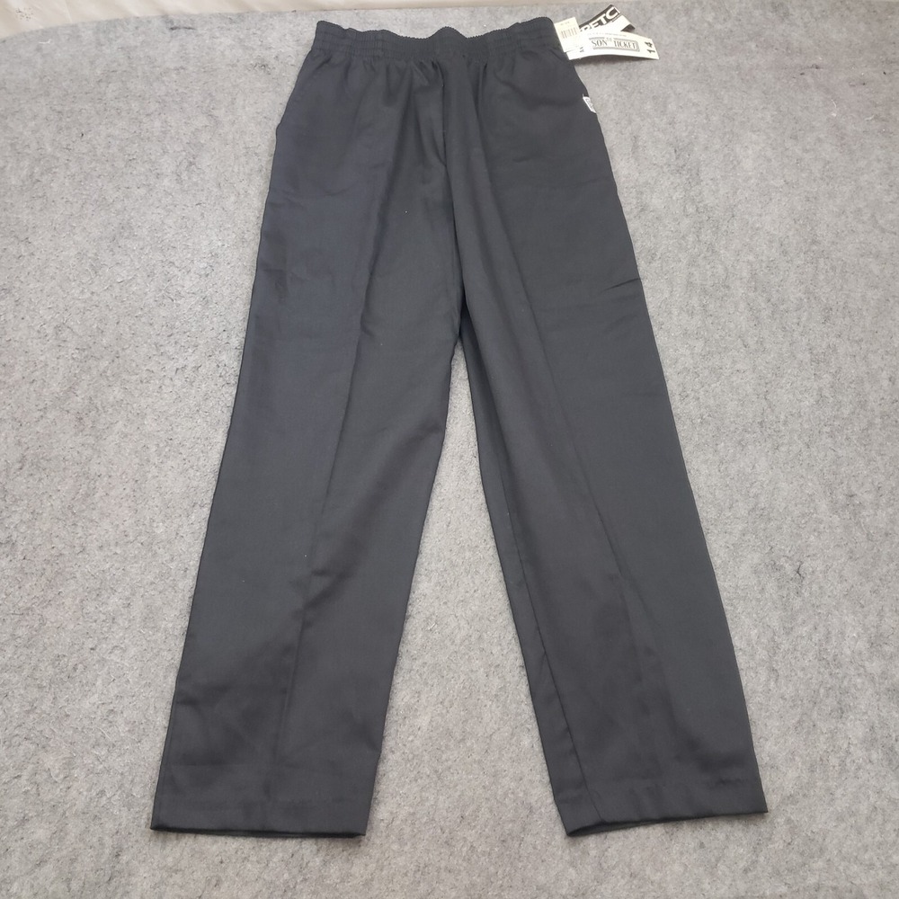 VINTAGE The Season Ticket Pants Womens 14 Black Straight Slacks Ladies 28x28